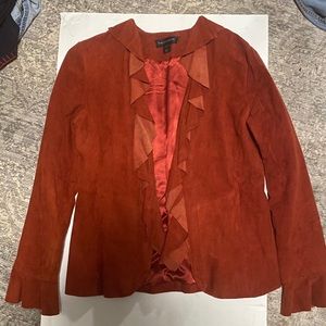 Bagatelle Leather Drape Jacket